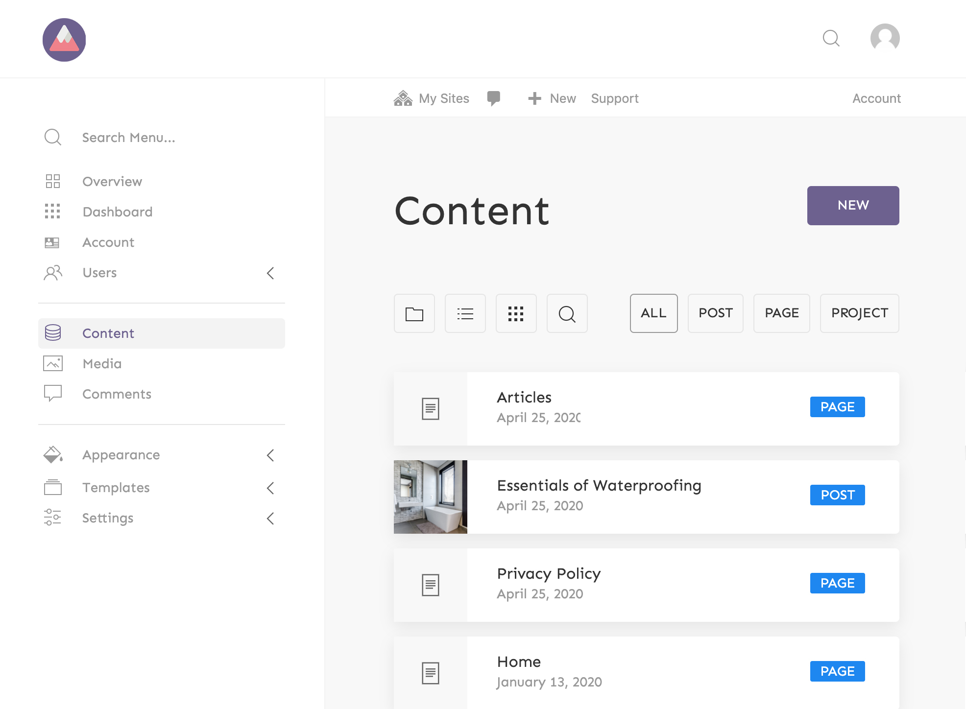 Contentscreen
